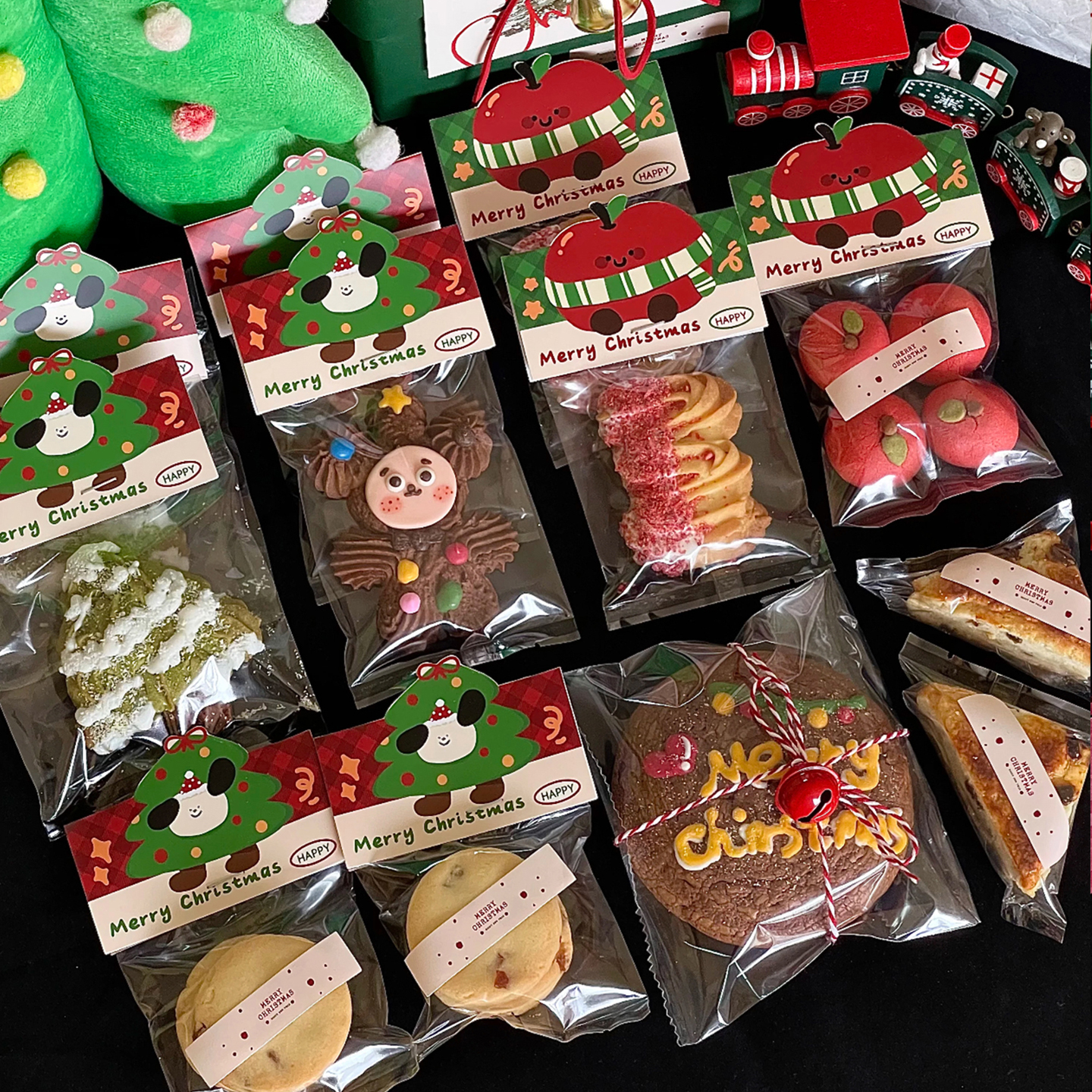 卡通圣诞节甜品酥饼干糖果礼品袋