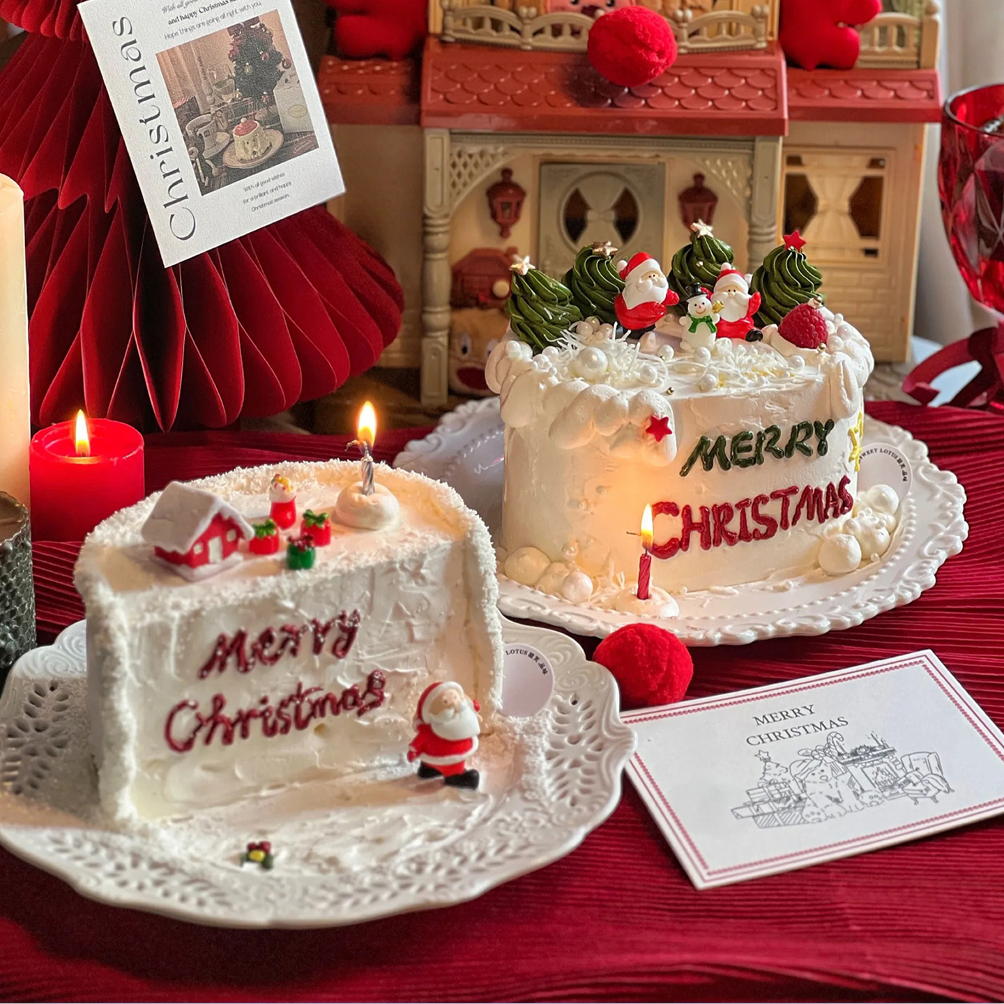 网红圣诞节主题蛋糕装饰