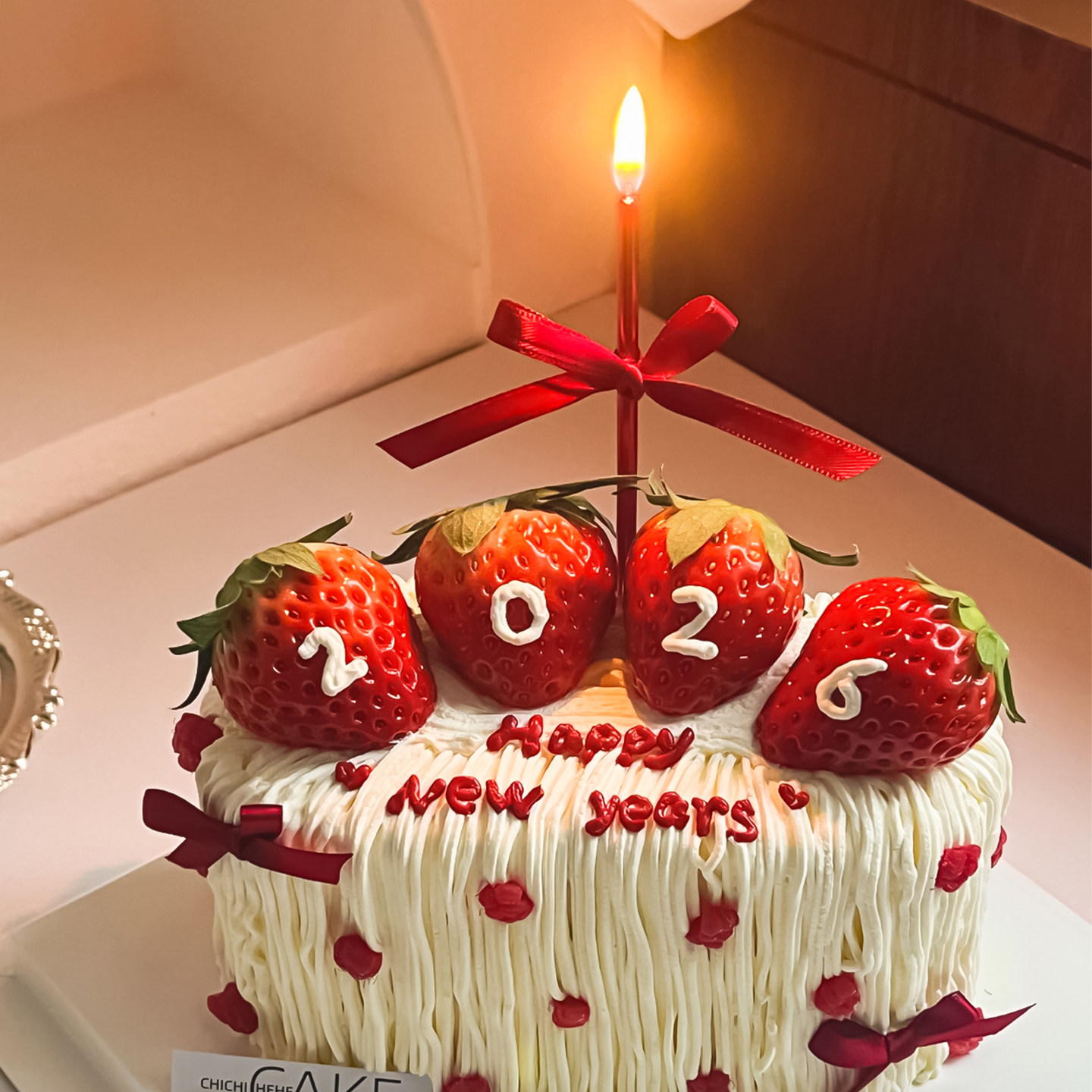 2026新年跨年奶油树莓草莓蛋糕装饰手绘4寸毛毛甜品DIY蝴蝶结丝带,节庆用品/礼品,蛋糕/烘焙装饰用品,淘宝优惠券,粉丝福利购,淘宝优惠卷