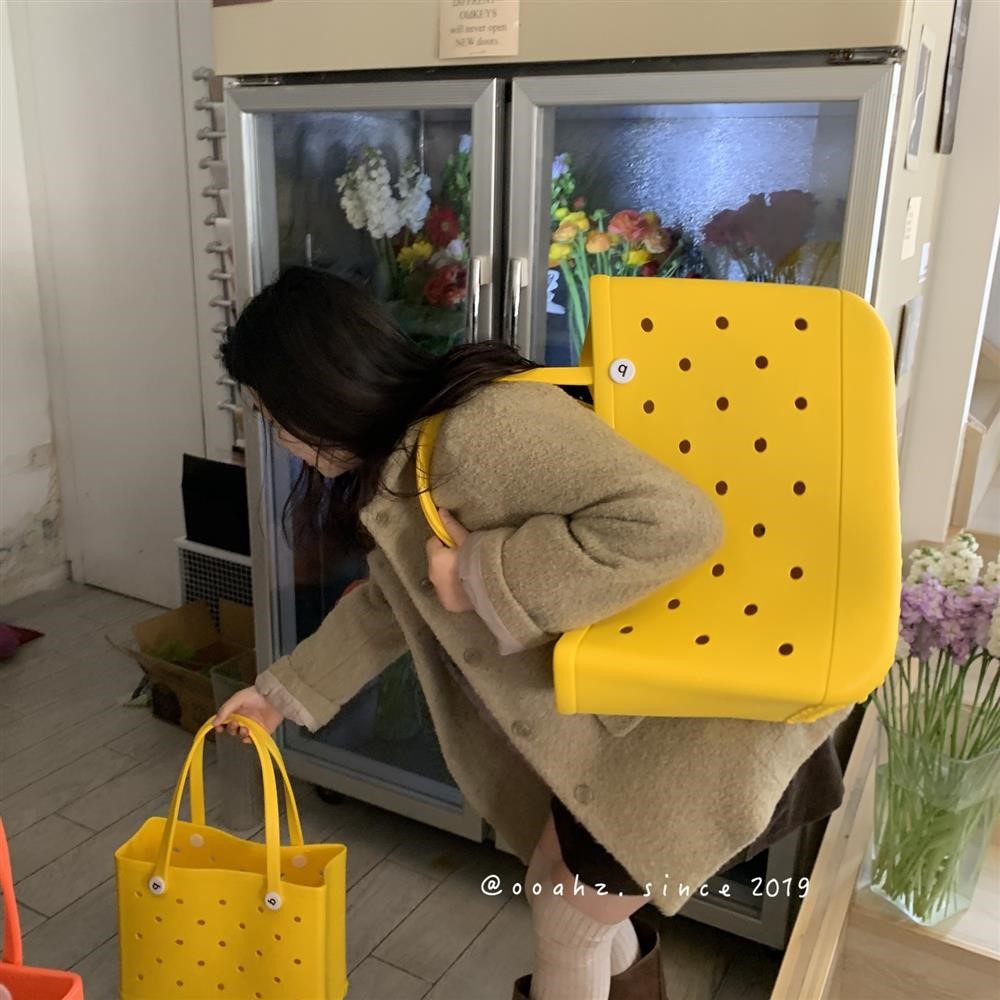 取快递用EVA洞洞沙滩包~防水发泡手提包买菜单肩购物包袋