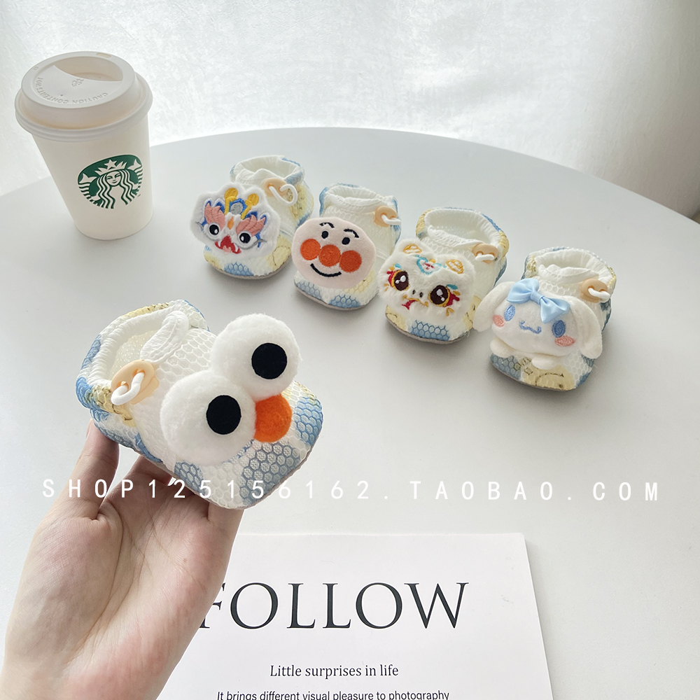 凉鞋婴幼儿蓝色鞋子春夏季男女童小月龄宝宝凉鞋透气网软底学步鞋