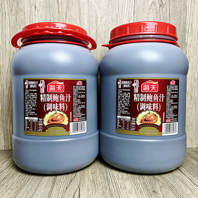 正宗海天精制鲍鱼汁6kg/桶装商用即食海参鲍汁捞饭捞面鲍汁390g