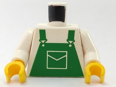 LEGO零件 经典背带裤上衣 973pb0203 绝版 红黑绿蓝 全新
