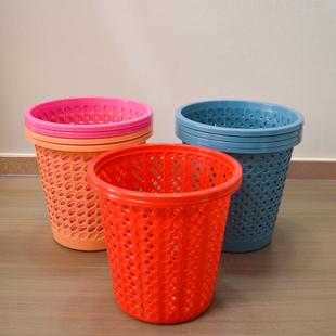 家用塑料镂空垃圾桶客厅厨房卫生间垃圾桶无盖网眼纸篓