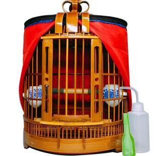 凯里画眉鸟笼子小号全套配件竹制精品四川八哥小鸟笼大全大号川笼