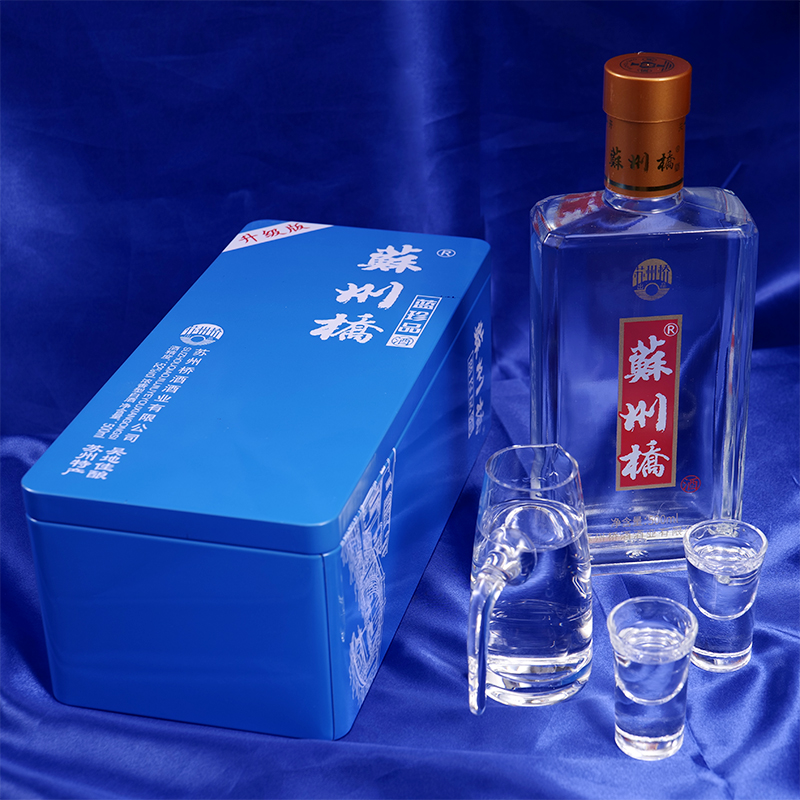 苏州桥蓝珍品锦绣江南浓香型白酒
