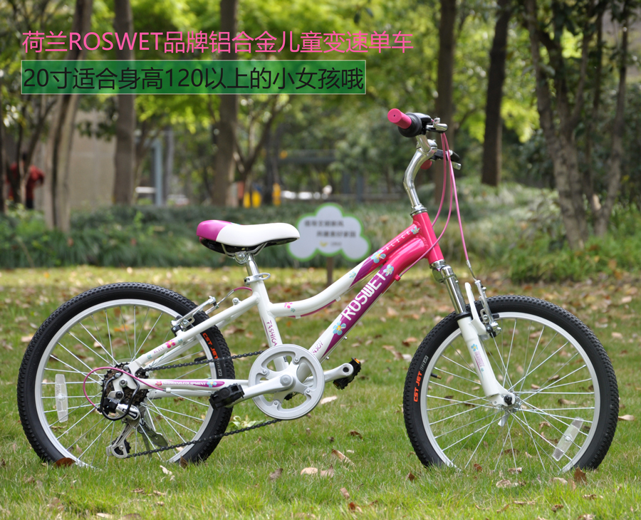 包邮20寸22寸女孩儿童自行车轻铝合金变速车小学生单车山地自行车