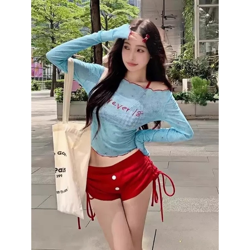 泳衣女款2025爆款高级感连身比基尼绝美小个子氛围感纯欲分体保守