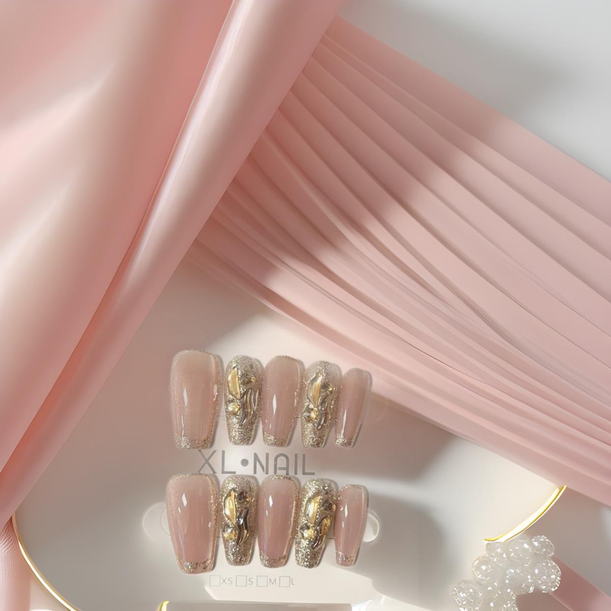 【珠光】纯手工高定猫眼手工穿戴甲气质美甲百搭仙女款精致