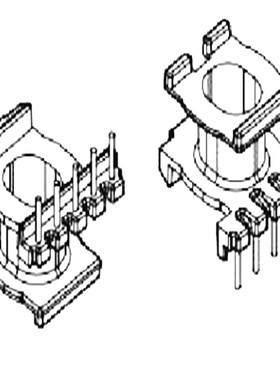 ATQ17骨架立式5+0针1750线架磁芯变压器磁芯骨架