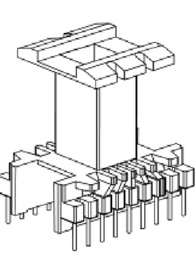 EE4215变压器磁芯骨架立式9+9针EE42 排距27.5mm 电源磁芯骨架
