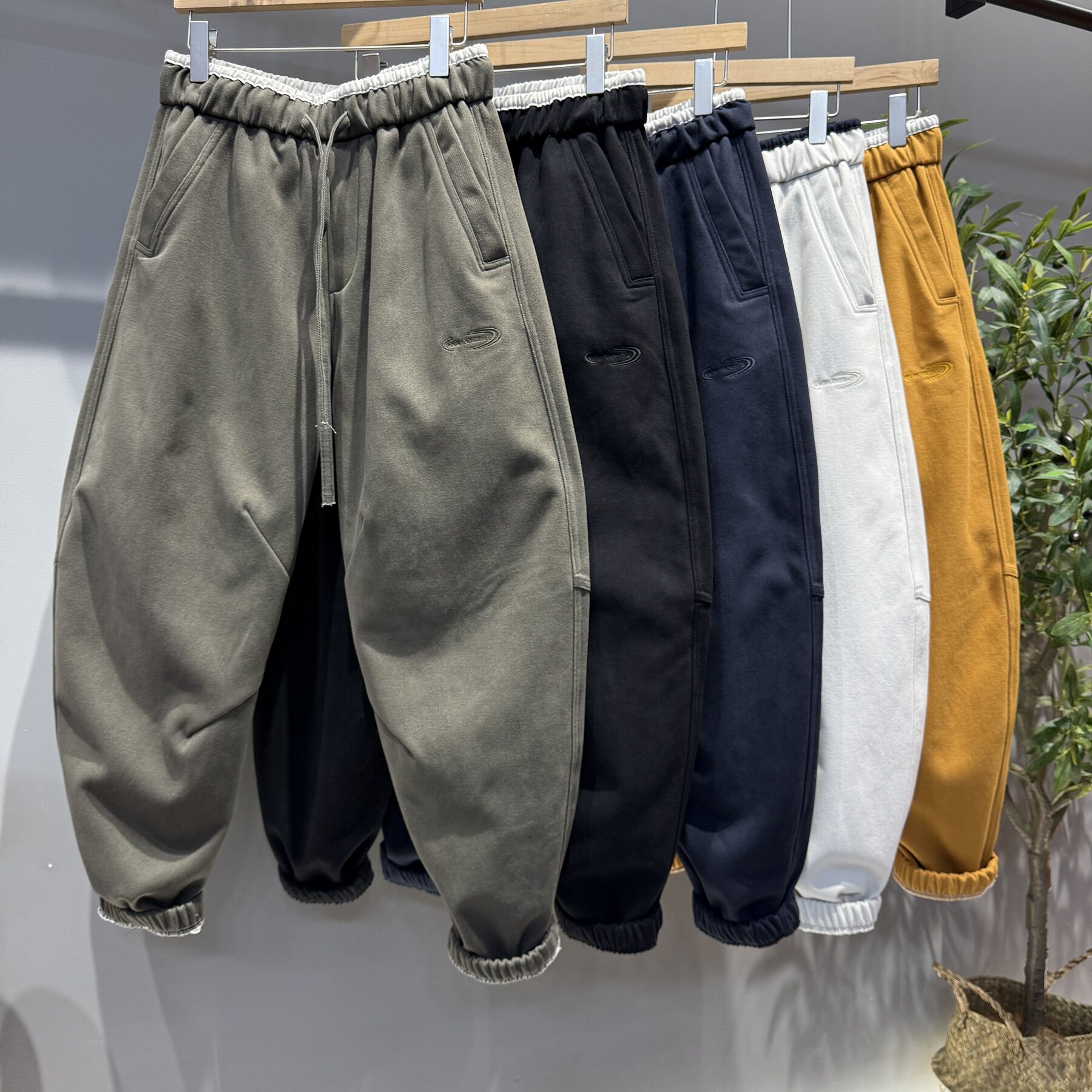 冬季加厚抓绒保暖防风裤子男士重磅棉布宽松束脚百搭休闲工装裤潮,男装,卫裤,淘宝优惠券,粉丝福利购,淘宝优惠卷