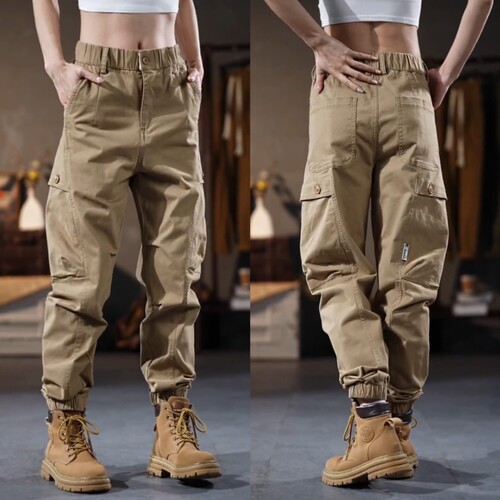 秋季新款美式复古潮流情侣工装裤