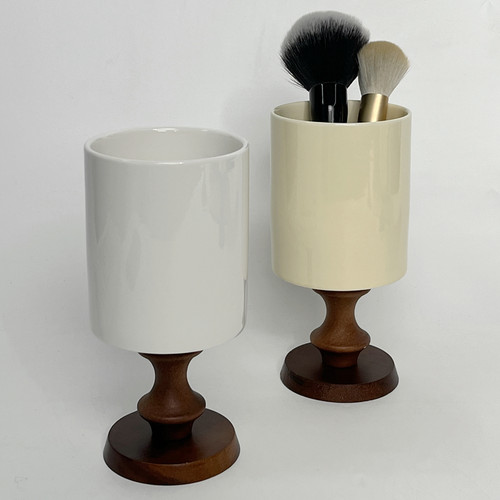 复古化妆刷收纳筒化妆品收纳盒口红眉笔梳子刷子化妆刷桶桌面笔筒