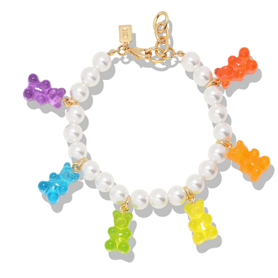 CH多色珍珠小熊手链小众简约设计