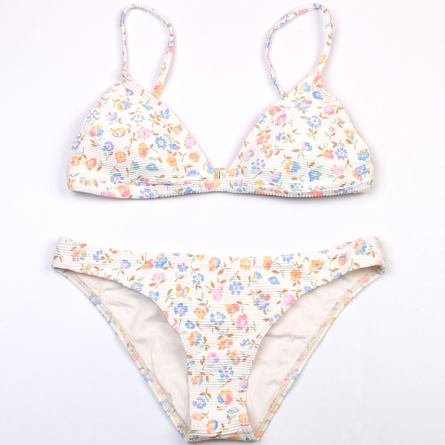 澳洲品牌B*ong多款碎花V领比基尼bikini度假泡温泉分体泳衣带胸垫