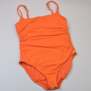 连体泳衣泳装 纯色钢托聚拢大胸大码 女带胸垫 时尚 美国品牌BLEU新款