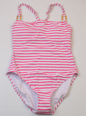 新款美国设计师品牌BLEU印花连体泳衣修身显瘦度假大码泳装女多款