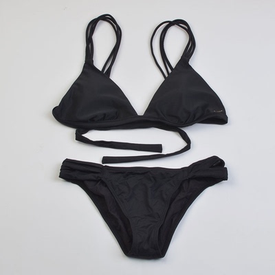 澳洲冲浪品牌纯色比基尼带胸垫