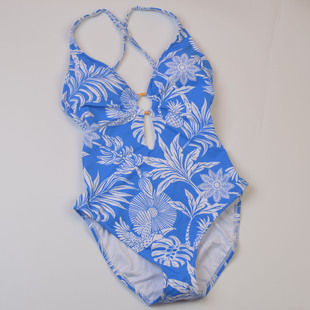 泳装 新款 显瘦度假温泉大码 连体泳衣修身 女 设计师品牌BLEU聚拢时尚