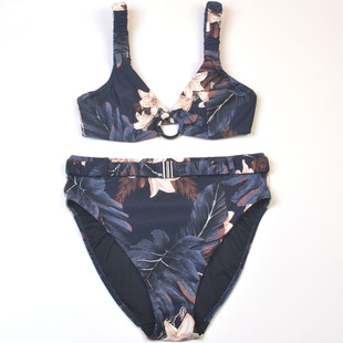 女款 英国MINT 品牌海边度假温泉聚拢比基尼分体泳衣bikini泳装