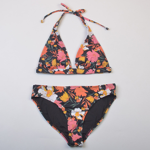 度假碎花大胸聚拢比基尼bikini分体泳衣女款 新款 澳洲品牌ONE