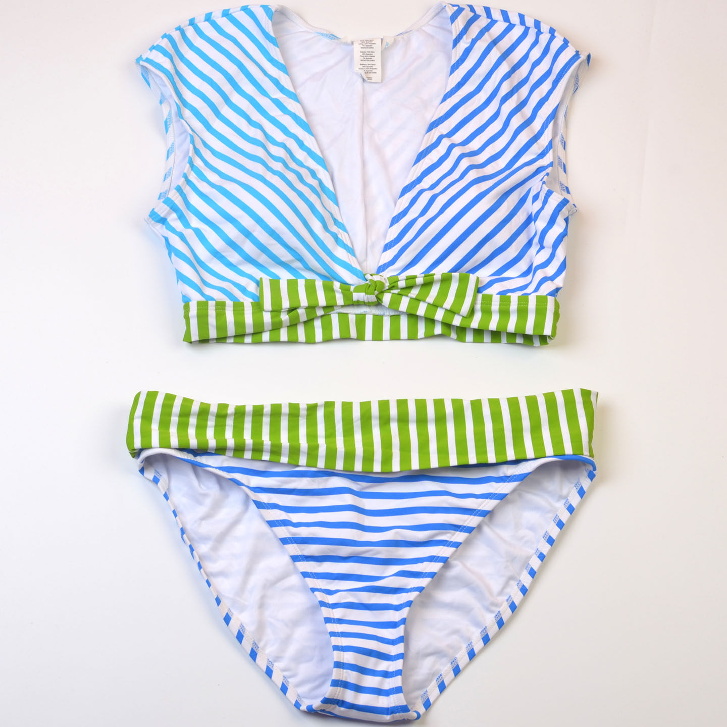 新款美国设计师品牌BL**深V无袖大码分体泳衣女聚拢比基尼bikini