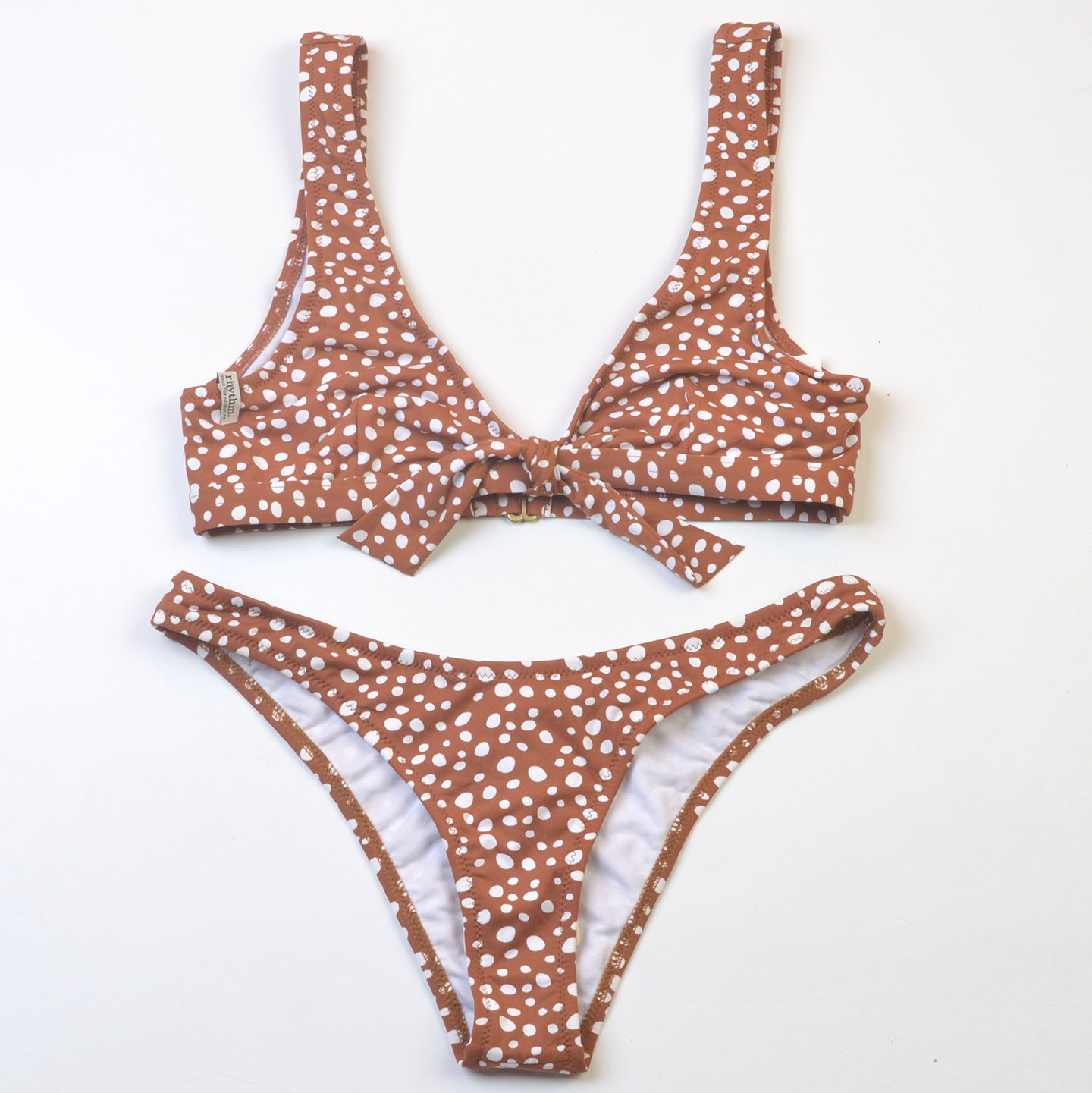 纯欲波点蝴蝶结比基尼bikini