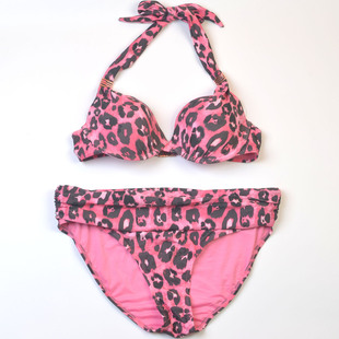 女 比基尼bikini泳装 英国品牌N T度假温泉钢圈聚拢分体泳衣时尚