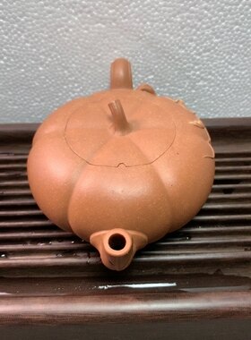 粗砂降坡手工筋囊南瓜壶350cc