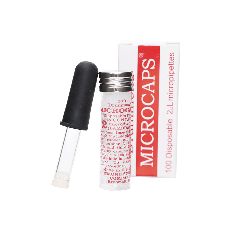 包邮 进口DRUMMOND微量毛细管1 2 3 4 5 ul TLC用点样毛细管定量玻璃毛细吸管