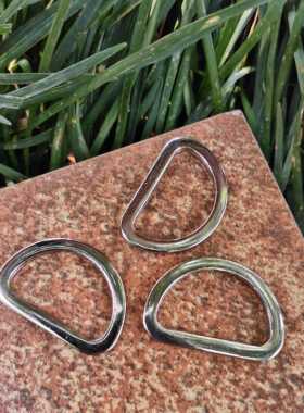 25mmD扣锌合金无缝五金箱包配件D形环半圆D字扣不生锈D形环方扣