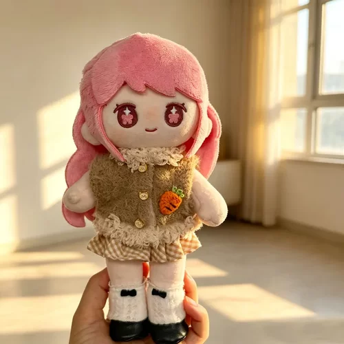 仅娃衣】22cm奶油缎缎暖暖娃衣20cm10cm棉花娃娃衣服可爱软绵绵服