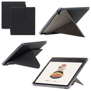 明枫适用于文石BOOX Leaf3C保护套彩屏电子书Go Color7阅读器平板皮套Page软套Leaf2横竖支架Galileo全包防摔