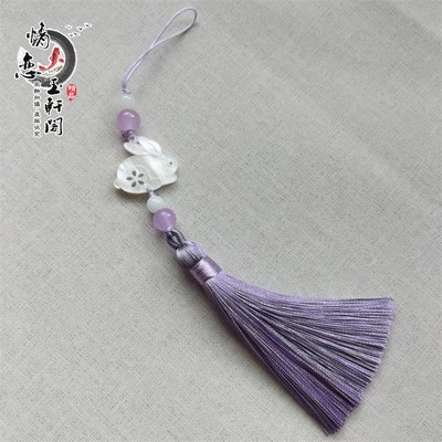 可爱兔子穗子挂件旗袍胸前压襟坠