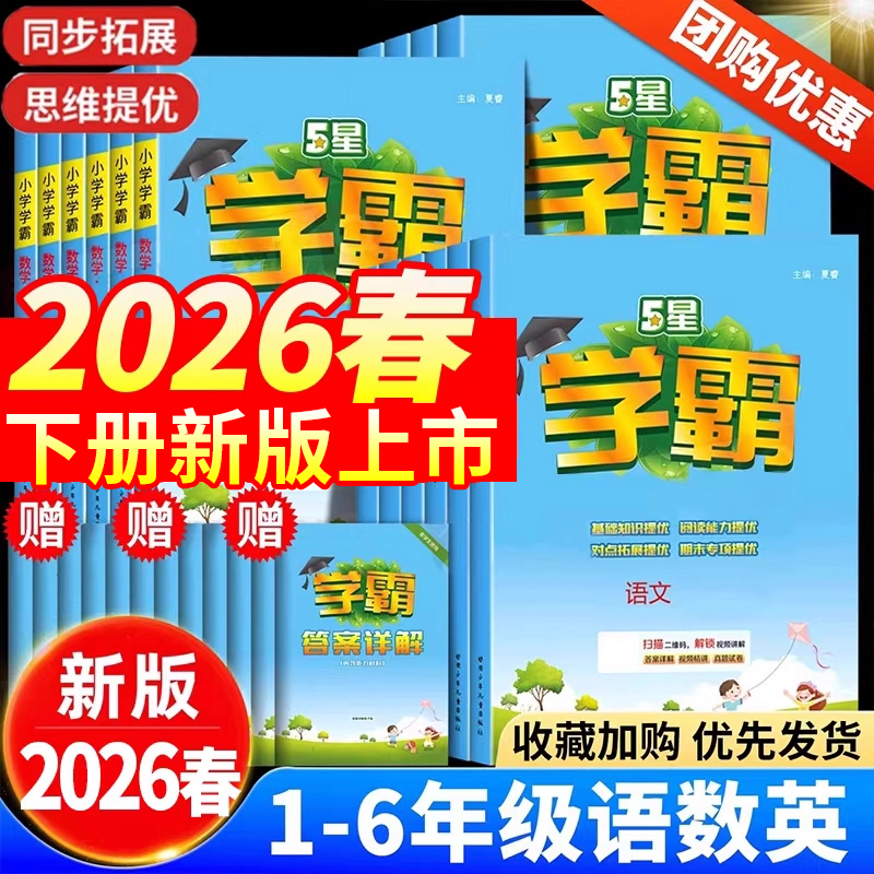 小学学霸同步教材练习册题