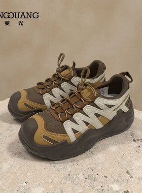 菱光2025新款女鞋休闲运动鞋厚底跟高登山跑步鞋B53HY234
