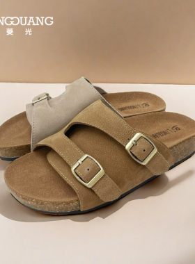 厚底拖鞋女2024新款夏季休闲情侣款外穿沙滩凉鞋F43HM106