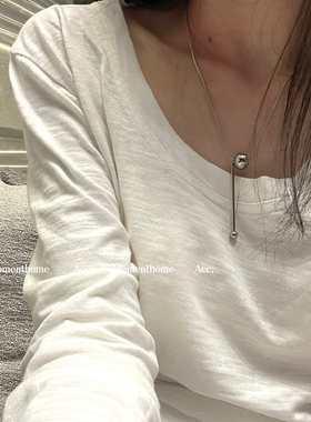 圆球项链锁骨MOMENTHOME