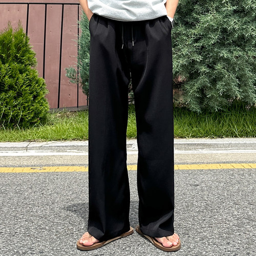 MRCYC韩系通勤宽松直筒休闲裤