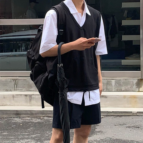 MRCYC夏季韩版宽松休闲无袖背心