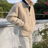 MRCYC羊羔毛外套男士 摇粒绒秋冬季 韩系宽松加厚百搭休闲夹克ins潮