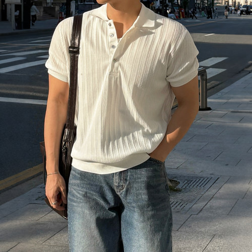 MRCYC老钱风男式polo短袖T恤男夏