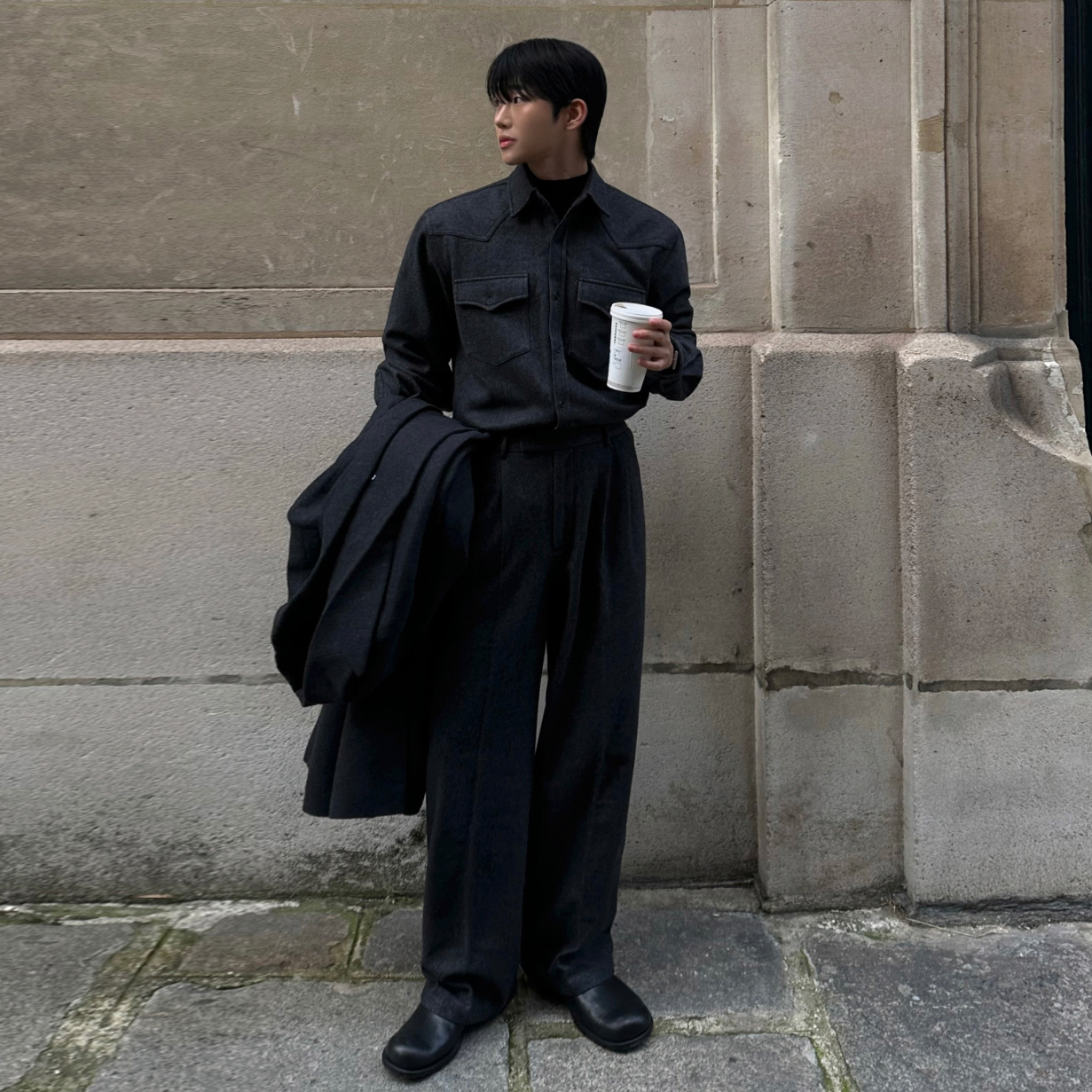 MRCYC冬季韩系时尚套装男士