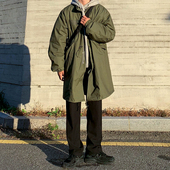 MRCYC冬季 加厚棉衣外套中长款 风衣男韩系百搭ins潮宽松日系棉大衣