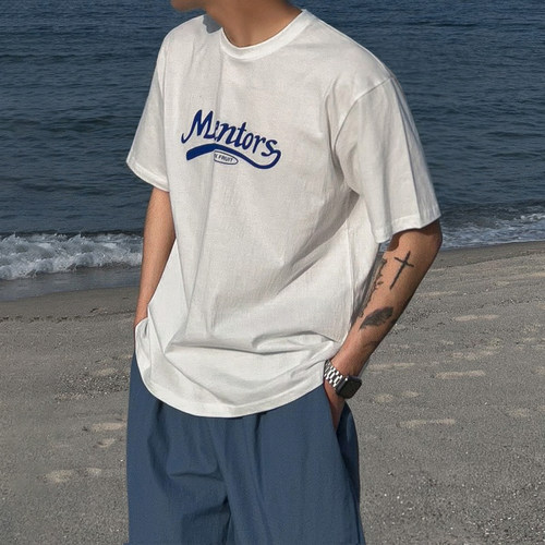 MRCYC韩版宽松印花半袖T恤
