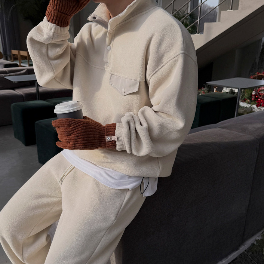 MRCYC秋冬季休闲运动套装男士宽松立领卫衣韩系通勤休闲束脚裤子,男装,休闲运动套装,淘宝优惠券,粉丝福利购,淘宝优惠卷