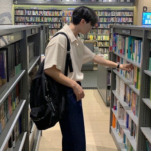 MRCYC韩版宽松简约POLO衫半袖T恤