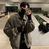 MRCYC高领纯色长袖 保暖内搭韩系潮流宽松百搭打底衫 T恤男士 秋冬季