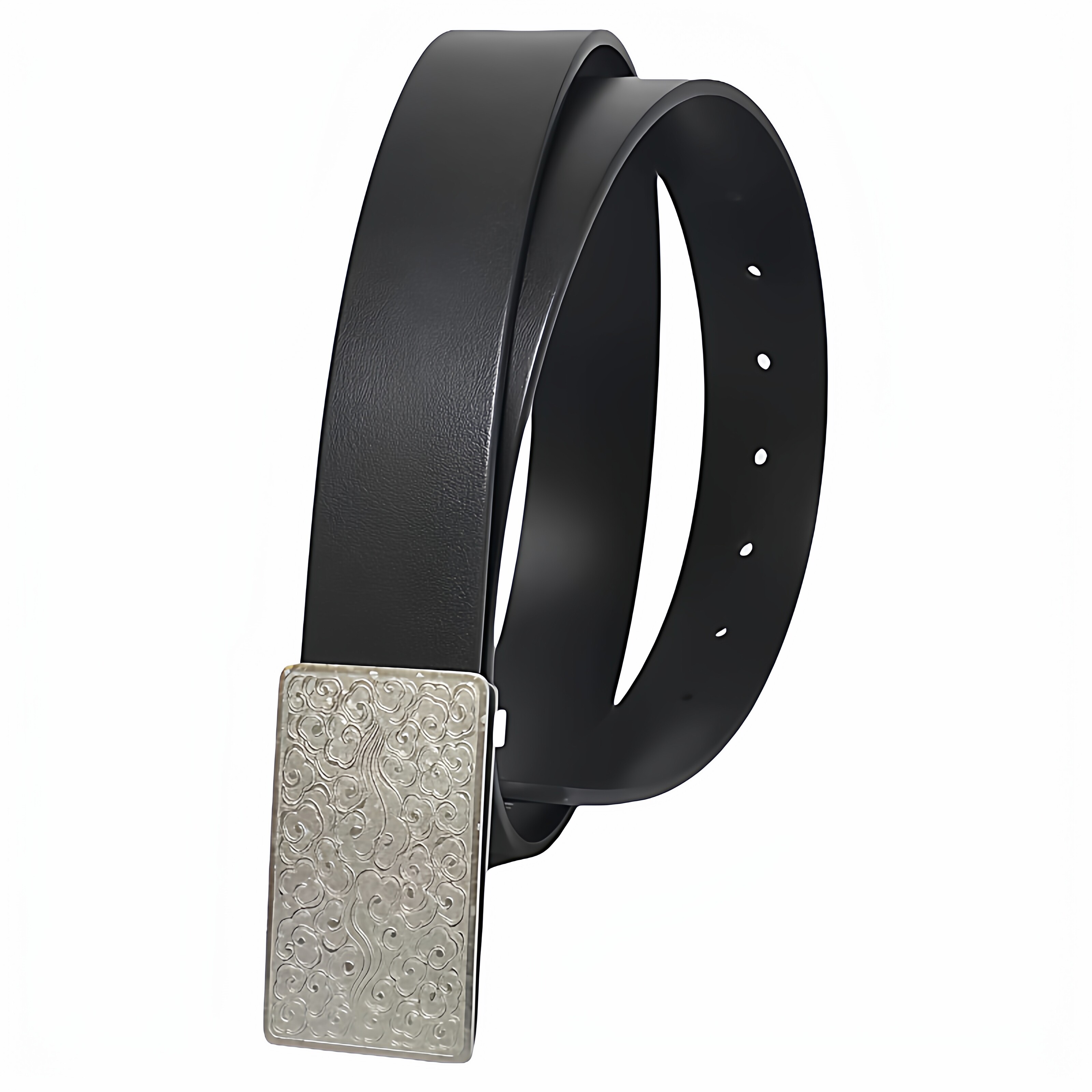 纯钛男士内穿式平滑扣皮带头3.5cm打孔钉扣腰带扣头不生锈裤带头